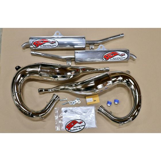 Buy Yamaha Banshee Chrome SLP Pipes Silencer 1987-2006 - Image 3